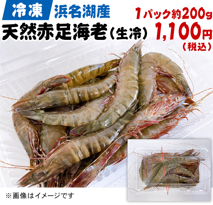 冷凍浜名湖産天然赤足海老（生冷） お得なネット販売