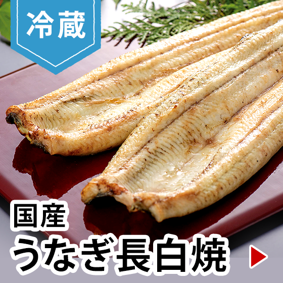 冷蔵国産うなぎ長白焼